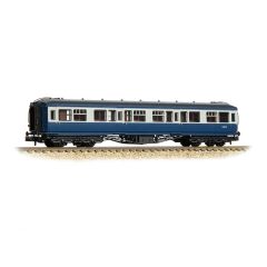 Graham Farish N Scale, 374-538A BR (Ex GWR) Hawksworth 63' Second Corridor W2283W, BR Blue & Grey Livery small image