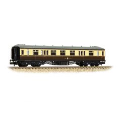 Graham Farish N Scale, 374-561A GWR Hawksworth 63' Composite Corridor 7254, GWR Chocolate & Cream Livery small image