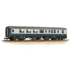 Graham Farish N Scale, 374-680B BR Mk2A BSO Brake Second Open, BR Blue & Grey Livery, Weathered small image
