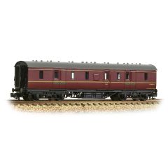 Graham Farish N Scale, 374-889A BR (Ex LMS) Stanier 50' Period III Full Brake M31248M, BR Maroon Livery small image