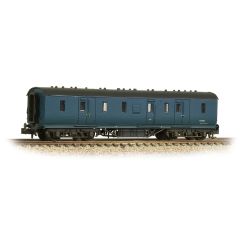 Graham Farish N Scale, 374-890 BR (Ex LMS) Stanier 50' Period III Full Brake M31198, BR Blue Livery, Weathered small image