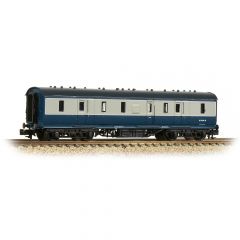 Graham Farish N Scale, 374-891 BR (Ex LMS) Stanier 50' Period III Full Brake, BR Blue & Grey Livery small image
