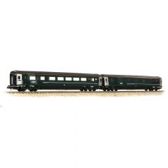 Graham Farish N Scale, 374-997 BR Mk3 'Night Riviera' 2-Coach Pack, GWR Green (FirstGroup) - Pack A small image
