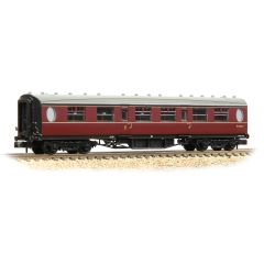 Graham Farish N Scale, 376-227 BR (Ex LNER) Thompson Composite Corridor E1236E, BR Maroon Livery small image