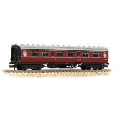 Graham Farish N Scale, 376-227A BR (Ex LNER) Thompson Composite Corridor E1229E, BR Maroon Livery small image