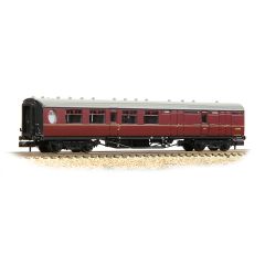 Graham Farish N Scale, 376-277A BR (Ex LNER) Thompson Brake Second Corridor E16859E, BR Maroon Livery small image