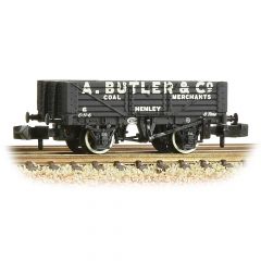 Graham Farish N Scale, 377-068 Private Owner 5 Plank Wagon, with Wooden Floor 6, 'A. Butler & Co', Black Livery small image