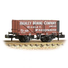 Graham Farish N Scale, 377-092 Private Owner 7 Plank Wagon, End Door 425, 'Highley Mining Company Ltd', Red Livery small image