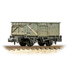 Graham Farish N Scale, 377-227J BR 16T Steel Mineral Wagon, Top Flap Doors B168339, BR Grey Livery, Weathered small image