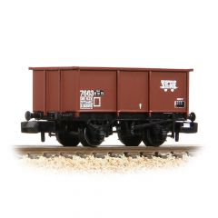 Graham Farish N Scale, 377-278A BR 27T Steel Tippler B385893, BR Bauxite (TOPS) Livery, Includes Wagon Load small image