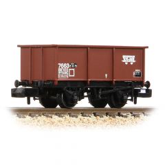 Graham Farish N Scale, 377-278B BR 27T Steel Tippler B386096, BR Bauxite (TOPS) Livery, Includes Wagon Load small image