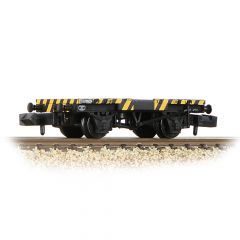 Graham Farish N Scale, 377-343 BR Ex-Conflat Runner Wagon B709234, BR Yellow & Black (Wasp Stripes) Livery small image