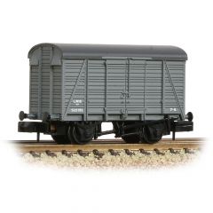 Graham Farish N Scale, 377-431 LMS (Ex SR) 12T Ventilated Van Planked 2+2 521191, LMS Grey Livery small image