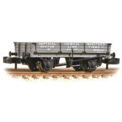 Graham Farish N Scale, 377-500B Private Owner 3 Plank Wagon 47, 'Imperial Chemical Industries Lime', Grey Livery small image