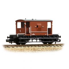 Graham Farish N Scale, 377-525F BR 20T Standard Brake Van B950890, BR Bauxite (Early) Livery small image