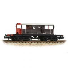 Graham Farish N Scale, 377-875A SR 25T 'Queen Mary' Brake Van 56290, SR Brown (Pre 1936) Livery small image