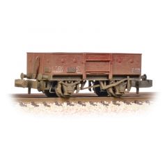 Graham Farish N Scale, 377-956 BR (Ex LNER) 13T Steel Open Wagon, with Chain Pockets B481230, BR Bauxite (Late) Livery, Weathered small image