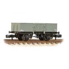 Graham Farish N Scale, 377-957 BR (Ex LNER) 13T Steel Open Wagon, with Smooth Sides & Wooden Door E279122, BR Grey (Early) Livery small image