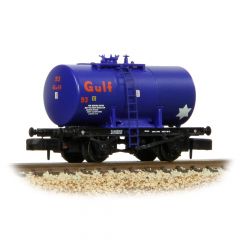 Graham Farish N Scale, 378-001A Private Owner 14T Class A Anchor Mounted Tank Wagon 93, 'Gulf', Blue Livery small image