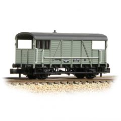 Graham Farish N Scale, 378-027A BR (Ex SE&CR) 25T 'Dance Hall' Brake Van S55460, BR Grey Livery small image