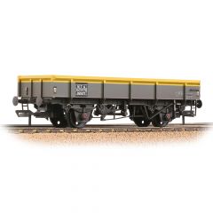 Bachmann Branchline OO Scale, 38-053 EWS (Ex BR) MTA Open Wagon 395377, EWS Grey & Yellow Livery, Weathered small image
