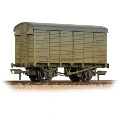 Bachmann Branchline OO Scale, 38-081C BR (Ex SR) 12T Ventilated Van Planked 2+2 M523409, BR Grey (Early) Livery, Weathered small image