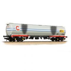 Bachmann Branchline OO Scale, 38-109A Private Owner (Ex BR) TEA 102T Bogie Tank Wagon 104, 'Jet-Conoco', Light Grey Livery, Weathered small image