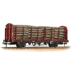 Bachmann Branchline OO Scale, 38-301A EWS (Ex BR) OTA Timber Wagon 200679, EWS Livery, Includes Wagon Load, Weathered small image