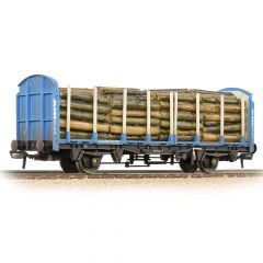 Bachmann Branchline OO Scale, 38-302A Private Owner (Ex BR) OTA Timber Wagon 200728, 'Kronospan', Blue Livery, Includes Wagon Load, Weathered small image
