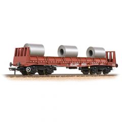 Bachmann Branchline OO Scale, 38-354 BR BAA Steel Coil Carrier 900059, BR Bauxite (TOPS) Livery, Includes Wagon Load small image
