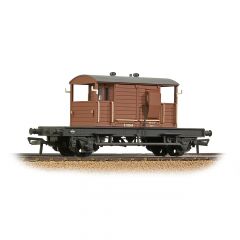 Bachmann Branchline OO Scale, 38-402B BR (Ex SR) 25T 'Pill Box' Brake Van Right Hand Duckets S55569, BR Bauxite (Early) Livery, Weathered small image