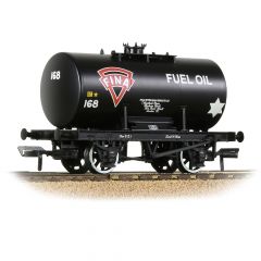 Bachmann Branchline OO Scale, 38-779 Private Owner 20T Class B Anchor Mounted Tank Wagon 168, 'Fina', Black Livery small image