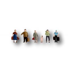 Noch N Scale, 38115 Passengers with Luggage (Hobby Figures) small image