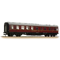 Bachmann Branchline OO Scale, 39-103DPF BR Mk1 RU Restaurant Unclassified SC1949, BR Maroon Livery, Includes Passenger Figures small image