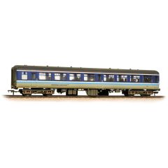 Bachmann Branchline OO Scale, 39-364 BR Mk2A TSO Tourist Second Open 5276, BR Regional Railways (Blue & White) Livery, Includes Passenger Figures, Weathered small image