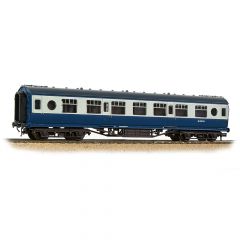 Bachmann Branchline OO Scale, 39-452 BR (Ex LMS) Stanier 57' 'Porthole' Second Corridor M13167M, BR Blue & Grey Livery small image