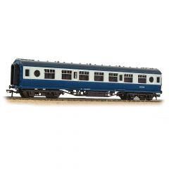Bachmann Branchline OO Scale, 39-452A BR (Ex LMS) Stanier 57' 'Porthole' Second Corridor M13135M, BR Blue & Grey Livery small image