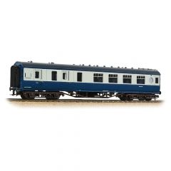 Bachmann Branchline OO Scale, 39-462 BR (Ex LMS) Stanier 57' 'Porthole' Brake Second Corridor M27001M, BR Blue & Grey Livery small image