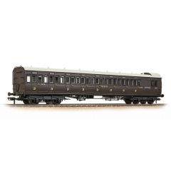 Bachmann Branchline OO Scale, 39-624 SE&CR Birdcage 60' Brake Third 1170, SE&CR Wellington Brown Livery small image
