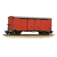 Bachmann Narrow Gauge OO-9 Scale, 393-027 Private Owner Bogie Covered Goods Van Lincolnshire Coast Light Railway Crimson Livery small image