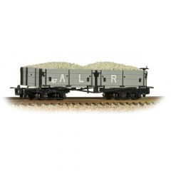 Bachmann Narrow Gauge OO-9 Scale, 393-052A Private Owner Open Bogie Wagon 47, Ashover Light Railway Grey Livery, Includes Wagon Load small image