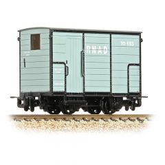 Bachmann Narrow Gauge OO-9 Scale, 393-100 Private Owner (Ex RNAD) Enclosed End Brake Van TO 153, RNAD Grey Livery small image