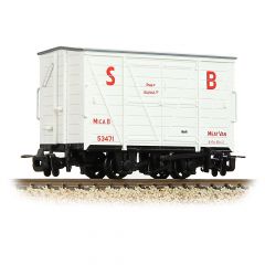 Bachmann Narrow Gauge OO-9 Scale, 393-127 Private Owner (Ex RNAD) Van 53471, 'Mica B' Statfold Barn Railway, White Livery small image