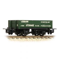 Bachmann Narrow Gauge OO-9 Scale, 393-153 Private Owner (Ex RNAD) Rebuilt Open Wagon 3, 'Lenham Storage', Green Livery small image