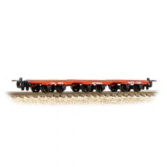 Bachmann Narrow Gauge OO-9 Scale, 393-226 Freelance Dinorwic Slate Wagon without sides Un-numbered, Red Livery small image