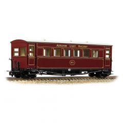Bachmann Narrow Gauge OO-9 Scale, 394-025 Private Owner Gloucester Bogie Coach, Ashover Light Railway Crimson Livery small image