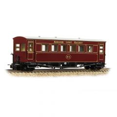 Bachmann Narrow Gauge OO-9 Scale, 394-025A Private Owner Gloucester Bogie Coach 4, 'Ashover Light Railway', Crimson Livery small image