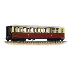 Bachmann Narrow Gauge OO-9 Scale, 394-100 MR (Ex FR) FR 'Tin Car' Coaches 119, MR Maroon Livery small image