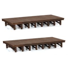 Graham Farish Scenecraft N Scale, 42-0010 Wooden Platforms small image