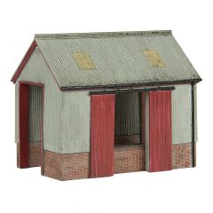 Graham Farish Scenecraft N Scale, 42-0022 Corrugated Goods Shed small image